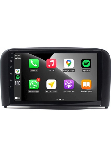 Volvo S80 Araç Multimedya Android Ekran Carplay Navigasyon Double Teyp 2+32 9" 99-06 Black