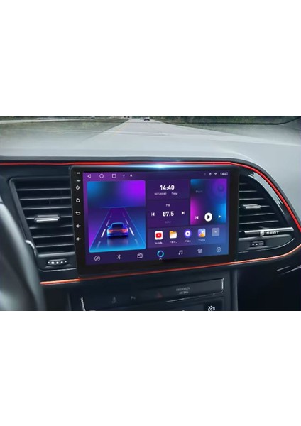 Seat Leon Araç Multimedya Android Ekran Carplay Double Teyp Navigasyon 2+32 9" 13-20 P.black