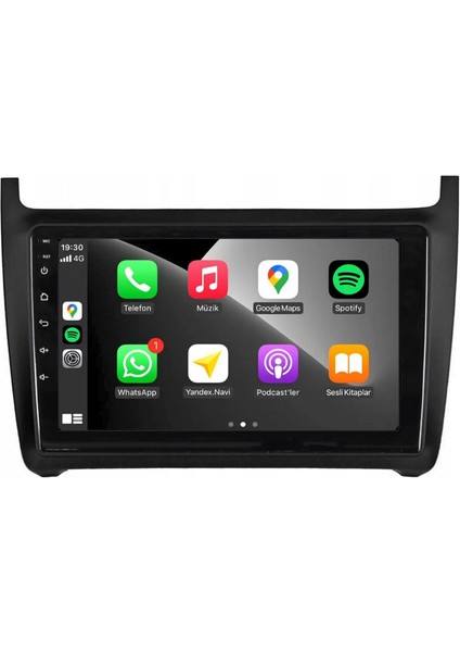 Volkswagen Polo 7 Araç Multimedya Android Ekran Carplay Double Teyp 2+32 9" 10-20 Black modelleri