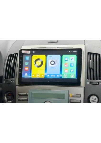 Toyota Verso Araç Multimedya Android Ekran Carplay Navigasyon Double Teyp 2+32 9" 04-09 Silver