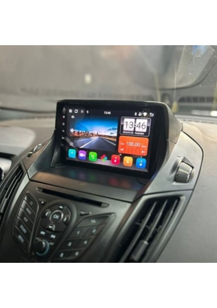 Ford Kuga Araç Multimedya Android Ekran Carplay Navigasyon Double Teyp 4+64 9" 14-20 Black