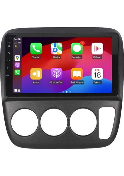 Honda Crv Araç Multimedya Android Ekran Carplay Navigasyon Double Teyp 4+64 9" 95-01 Black