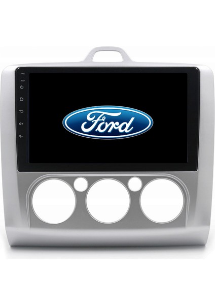 Ford Focus 2 Araç Multimedya Android Ekran Carplay Navigasyon Double Teyp 4+64 9" 05-11 Silver