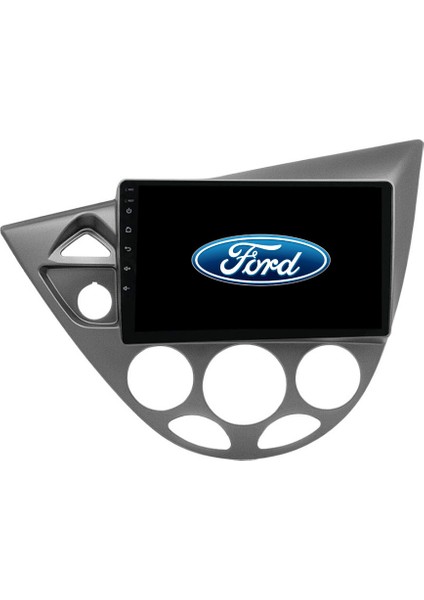 Ford Focus 1 Araç Multimedya Android Ekran Carplay Navigasyon Double Teyp 4+64 9" 99-04 Gri