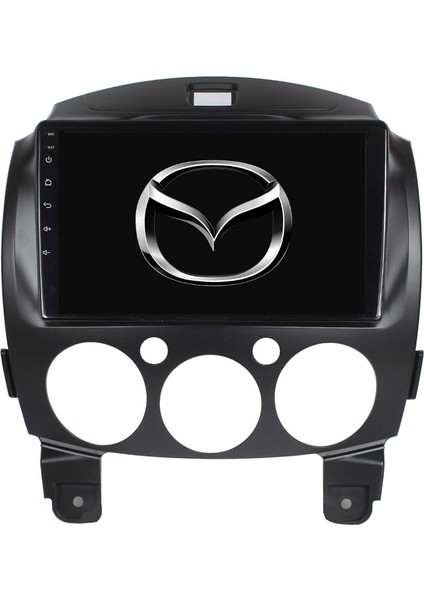 Mazda Mazda 2 Araç Multimedya Android Ekran Carplay Navigasyon Double Teyp 4+64 9" 08-12 Black