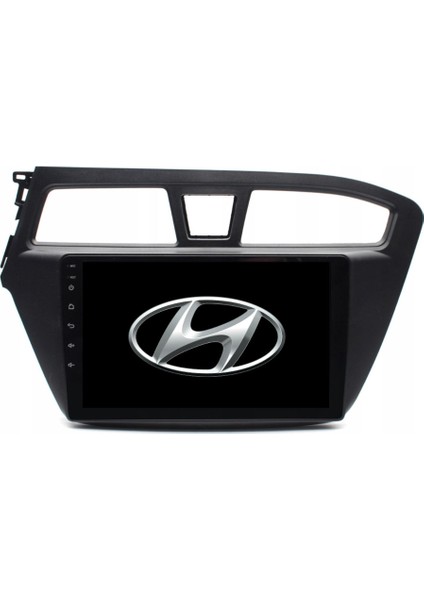 Hyundai I20 Araç Multimedya Android Ekran Carplay Navigasyon Double Teyp 4+64 9" 14-18 Black