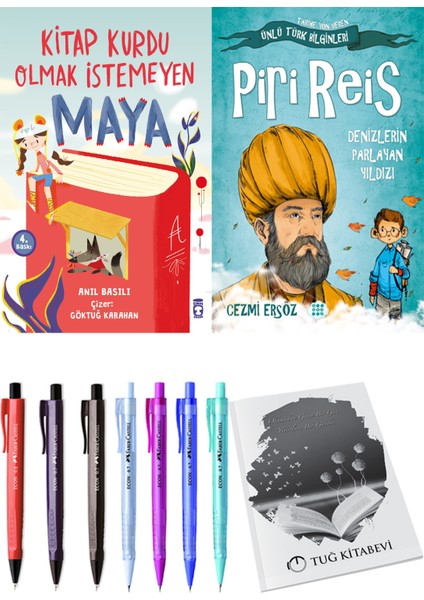 Kitap Kurdu Olmak Istemeyen Maya ve Piri Reis Denizlerin Parlayan Yıldızı + Hediyeli