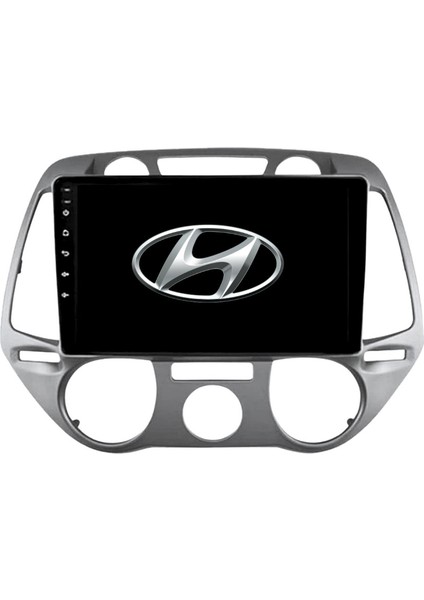 Hyundai I20 Araç Multimedya Android Ekran Carplay Double Teyp 4+64 9" 08-12 Analog Y Silver