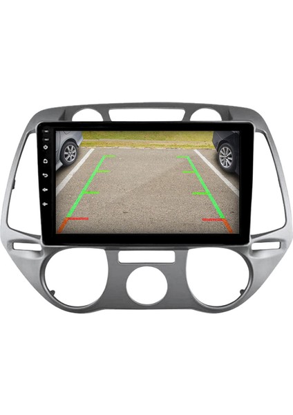 Hyundai I20 Araç Multimedya Android Ekran Carplay Double Teyp 4+64 9" 08-12 Analog Y Silver