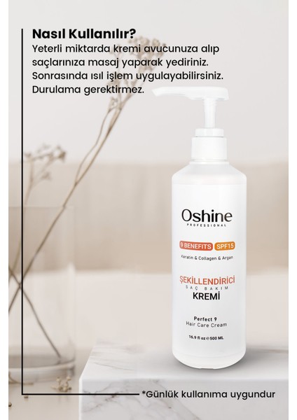 Perfect 9 Şekillendirici Saç Bakım Kremi, Bukle Belirginleştirici Saç Bakım Kremi, 500 ml fiyatları