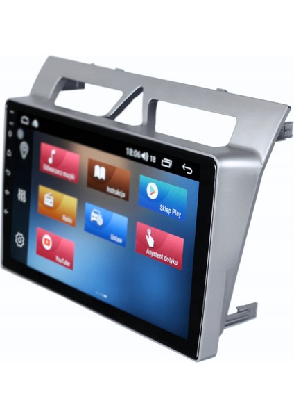 Kia Picanto Araç Multimedya Android Ekran Carplay Navigasyon Double Teyp 4+64 9" 08-11 Silver