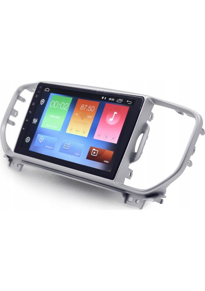 Kia Sportage Araç Multimedya Android Ekran Carplay Navigasyon Double Teyp 4+64 9" 16-18 Silver