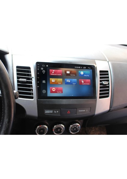 Mitsubishi Outlander Araç Multimedya Android Ekran Carplay Double Teyp 4+64 9" 08-12 Black