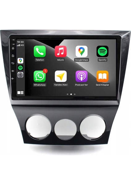 Mazda Rx-8 Araç Multimedya Android Ekran Carplay Double Teyp Navigasyon 4+64 9" 09-11 P.black