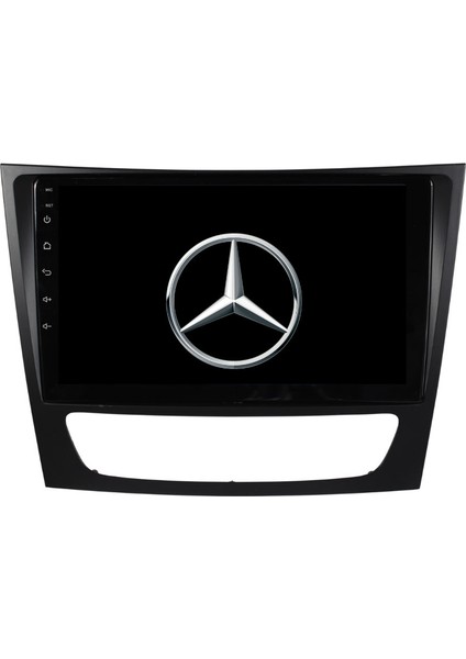 Mercedes E E Class W211 Araç Multimedya Android Ekran Carplay Double Teyp 4+64 9" 02-09 Black