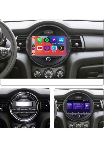 Mini Cooper Araç Multimedya Android Ekran Carplay Navigasyon Double Teyp 4+64 9" 15-19 Black