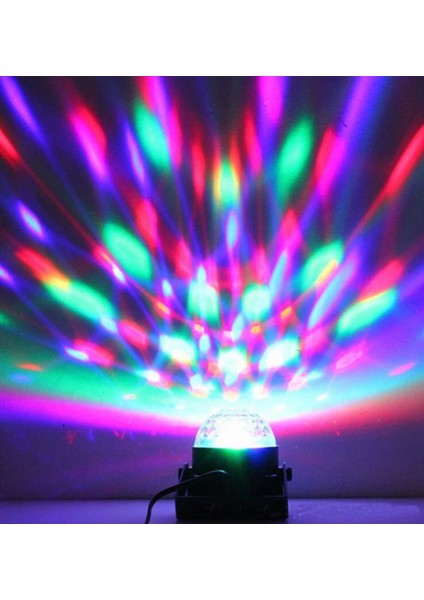 Parti Işığı Renkli Sesle Duyarlı Kumandalı LED Rgb Disko Topu Mini Boyutlu Taşınabilir