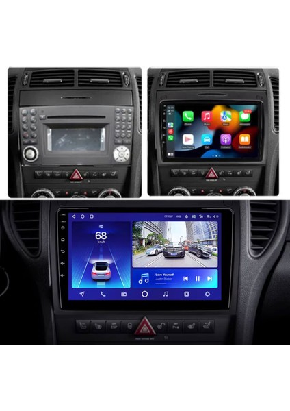Mercedes Slk Araç Multimedya Android Ekran Carplay Navigasyon Double Teyp 4+64 9" 04-10 Black