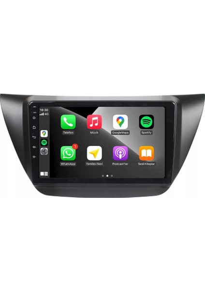 Mitsubishi Lancer Araç Multimedya Android Ekran Carplay Double Teyp 4+64 9" 04-08 Black