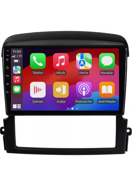 Kia Sorento Araç Multimedya Android Ekran Carplay Navigasyon Double Teyp 4+64 9" 06-10 Black