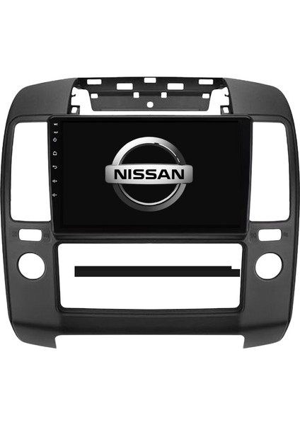 Nissan Navara Araç Multimedya Android Ekran Carplay Navigasyon Double Teyp 4+64 9" 05-10 Black