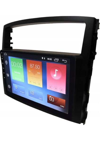 Mitsubishi Pajero Araç Multimedya Android Ekran Carplay Double Teyp 4+64 9" 07-17 Black