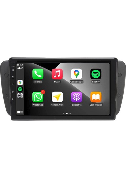 Seat Ibiza Araç Multimedya Android Ekran Carplay Navigasyon Double Teyp 4+64 9" 09-15 Gri fiyatları