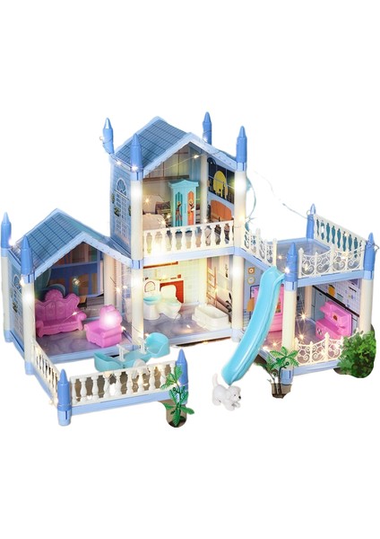 Çocuk Ev, Kız Prenses Villa Konak Kale Set, Montaj Bulmaca, Oyuncak Evi (Yurt Dışından)