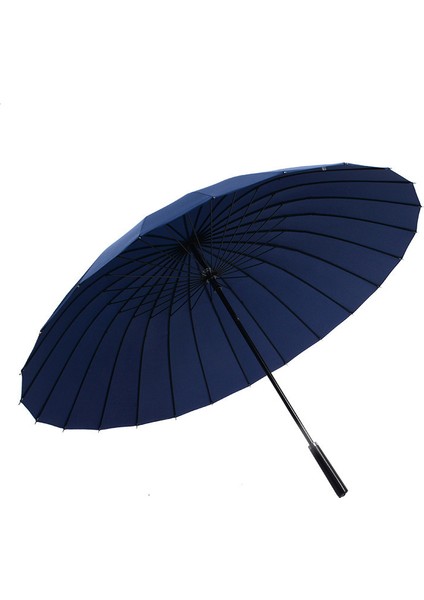 24 Kemik Uzun Rüzgar Geçirmez Şemsiye Düz Renk Düz Saplı Şemsiye (Yurt Dışından)