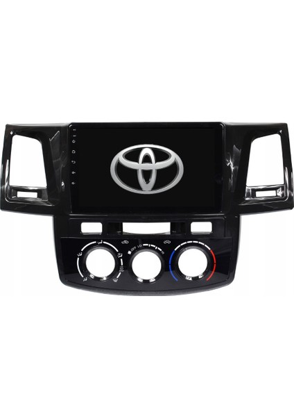 Toyota Hilux Araç Multimedya Android Ekran Carplay Double Teyp 4+64 9" 08-15 Analog P.black