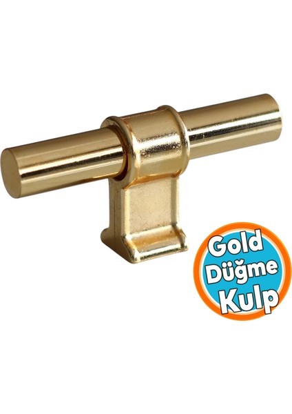 Metal Düğme Tek Vidalı Çekmece Mutfak Mobilya Dolabı Dolap Kulbu Kulpları Altın Gold