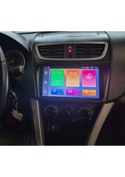 Suzuki Swift Araç Multimedya Android Ekran Carplay Navigasyon Double Teyp 4+64 9" 11-16 Black