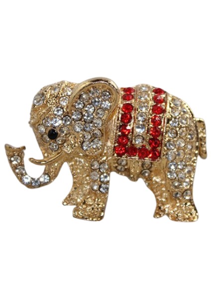 Swarovski Taşlı Fil Tasarımlı Magnet