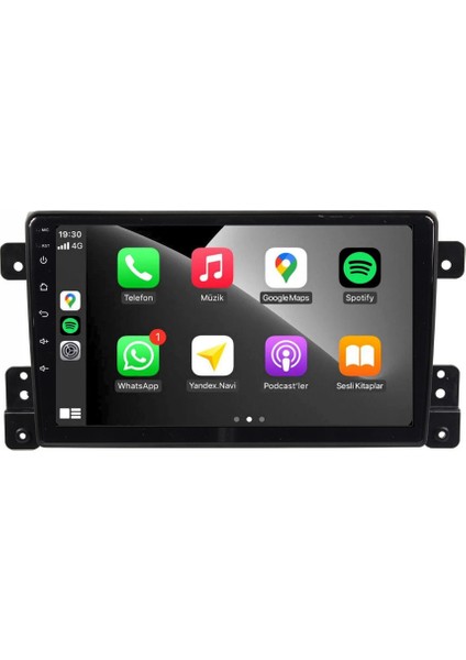 Suzuki Vitara Araç Multimedya Android Ekran Carplay Navigasyon Double Teyp 4+64 9" 06-12 Black