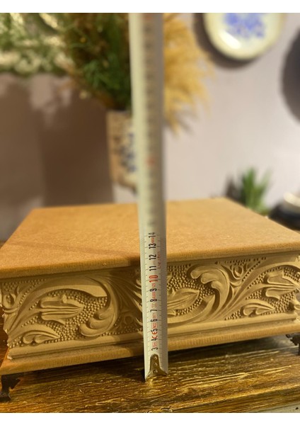 Ahşap Aplikli Dikdörtgen Kutu fiyatları