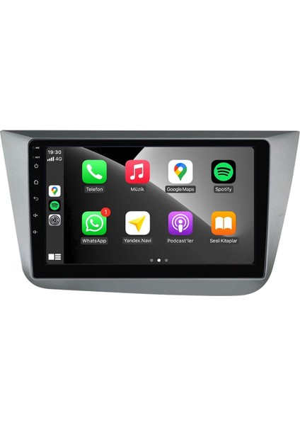 Seat Altea Araç Multimedya Android Ekran Carplay Navigasyon Double Teyp 4+64 9" 04-10 Gri