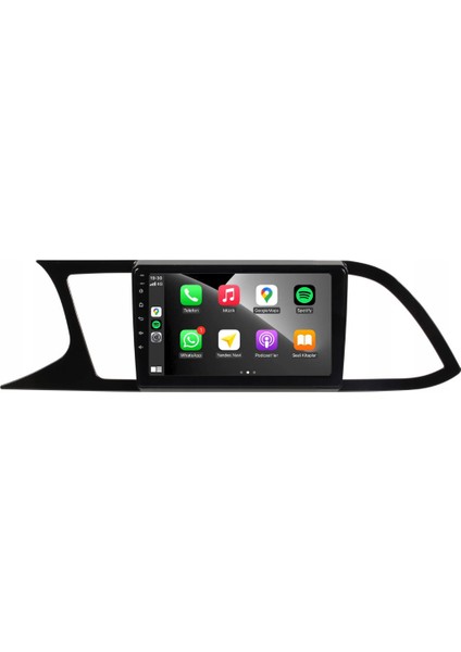 Seat Leon Araç Multimedya Android Ekran Carplay Double Teyp Navigasyon 4+64 9" 13-20 P.black