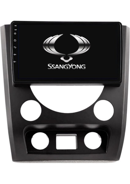 Ssangyong Rexton Araç Multimedya Android Ekran Carplay Double Teyp 4+64 9" 13-16 Black
