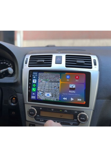 Toyota Avensis Araç Multimedya Android Ekran Carplay Double Teyp 4+64 9" 09-15 Silver