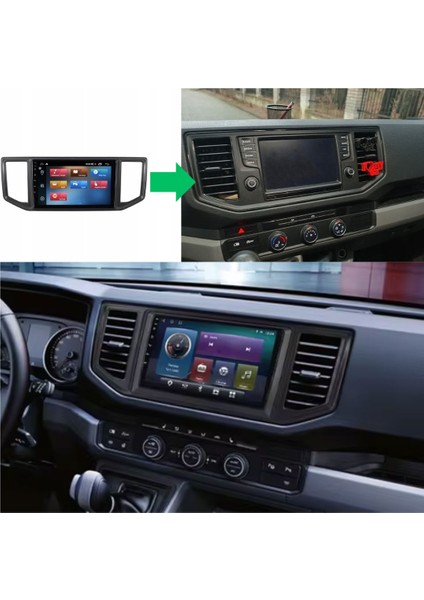Volkswagen Crafter Araç Multimedya Android Ekran Carplay Double Teyp 4+64 9" 17-21 Black