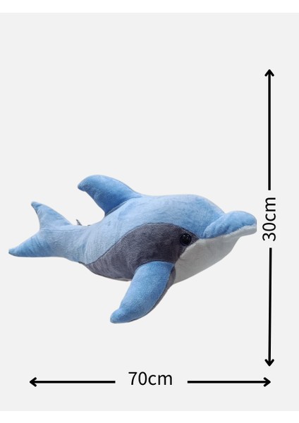 Oyun ve Uyku Arkadaşım Peluş Yunus Balığı - 70CM