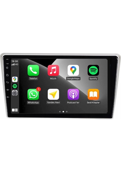 Toyota Avensis Araç Multimedya Android Ekran Carplay Double Teyp 4+64 9" 02-08 Silver