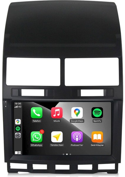 Volkswagen Touareg Araç Multimedya Android Ekran Carplay Double Teyp 4+64 9" 03-09 Black Alt