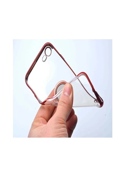 Galaxy A11 Uyumlu Kılıf Kenarları Renkli Yüzüklü Standlı Gesse Godivje Silikon Kapak fiyatları