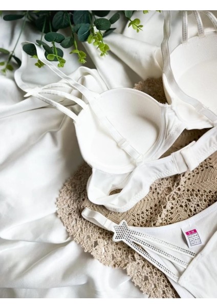 Yıldız Model Dolgulu Sütyen ve Külot Takımı - Bralet Seti modelleri