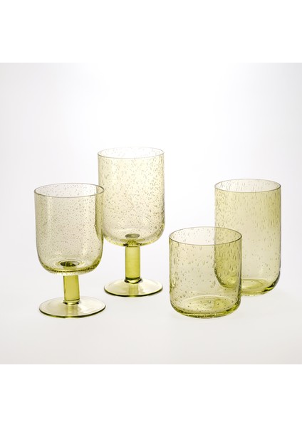 Loess Cam Su Bardağı 320 ml Yeşil