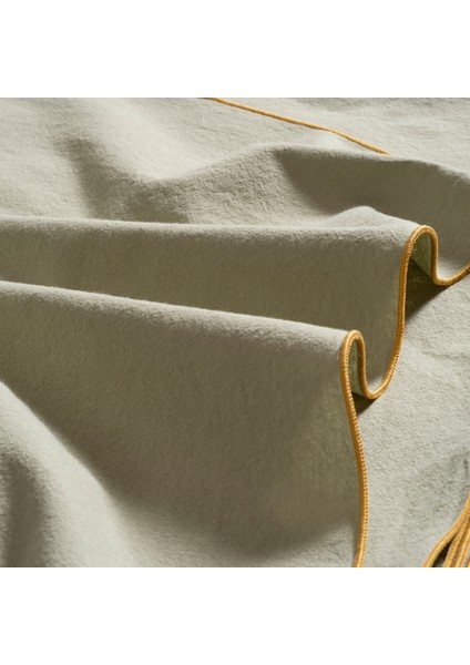 Solıd Overloklu Pamuk %100 Pamuk Masa Örtüsü 160x320 Cm Yeşil fırsatları