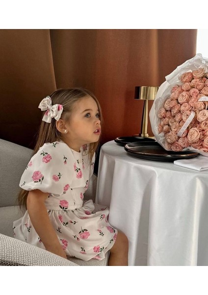 Çiçekli Astarlı Elbise modelleri