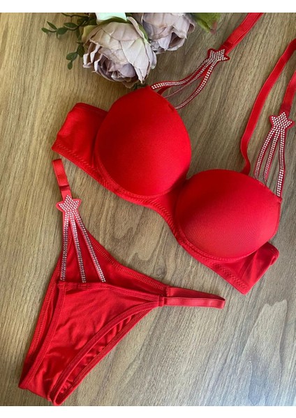 Yıldız Model Dolgulu Sütyen ve Külot Takımı - Bralet Seti fiyatları