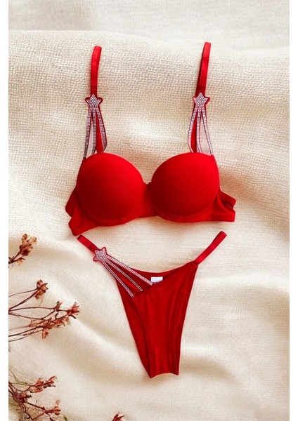 Yıldız Model Dolgulu Sütyen ve Külot Takımı - Bralet Seti modelleri